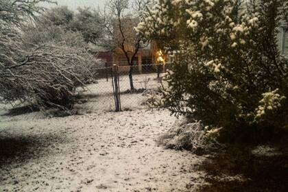También nevó en otras zonas de la provincia de Córdoba como en Villa Cura Brochero en el Valle de Traslasierra
