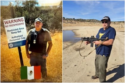 También se encontraron fotos suyas portando armas de alto poder mientras usaba una gorra que decía "Police"