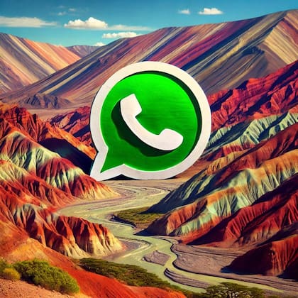 También se puede usar una imagen de las montañas del Norte argentino para el "modo montaña" de WhatsApp