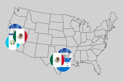 Tanto en California como en Texas, la mayoría de los inmigrantes no autorizados proviene de México