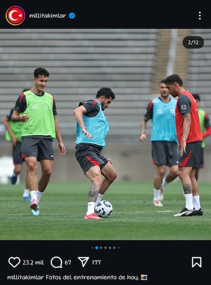 Tanto la selección de México y Turquía ya se preparan para el partido del martes 10 de junio. Instagram @millitakimlar