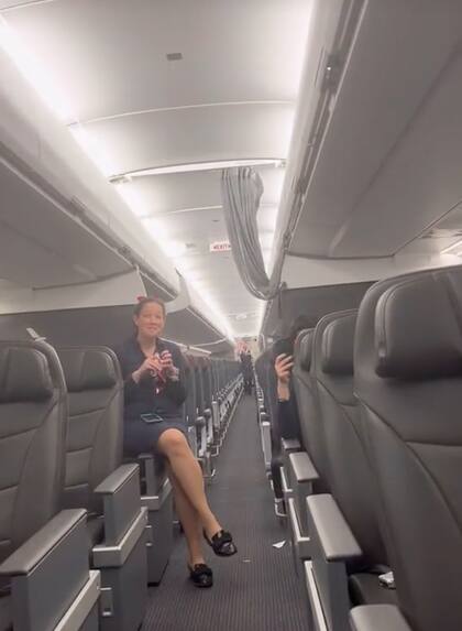 Tanto la tripulación como el pasajero se relajaron durante todo el trayecto