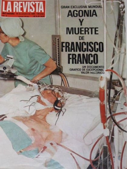 Tapa de La Revista, en octubre de 1984, cuando filtró fotos de Franco en el hospital de La Paz