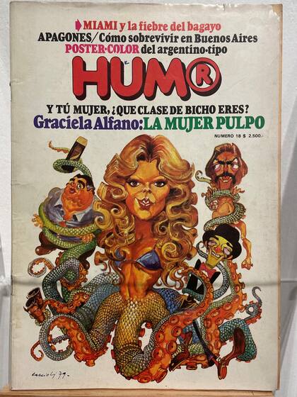 Tapa de la revista Humor ilustrada por Andrés Cascioli en 1979
