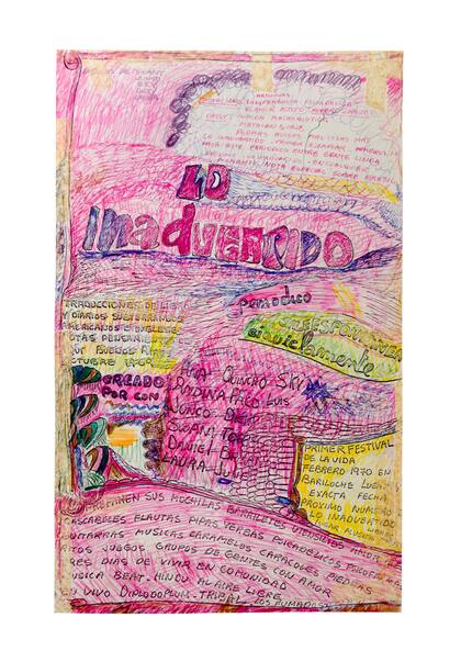 Tapa de una de las ediciones de "Lo inadvertido", de Marta Minujín, en Herlitzka & Co.