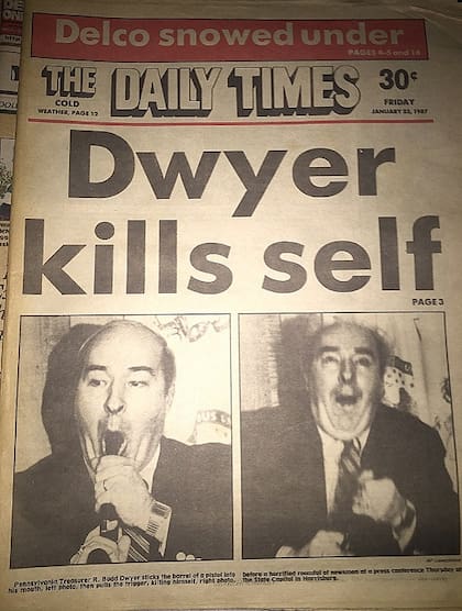 Tapa del Daily Mail, que capturó el momento trágico de la conferencia de prensa