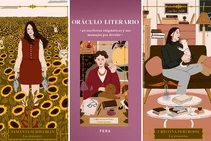 Tapa y naipes del Oráculo literario editado por FERA