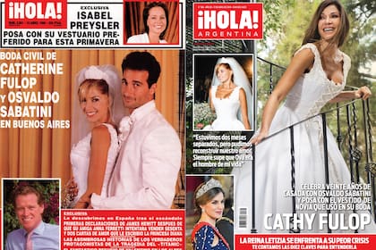 Tapas de revista ¡Hola!, de hace 20 años y de esta semana.