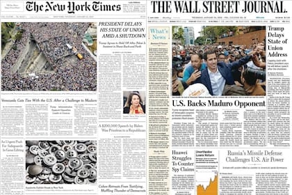 Tapas diarios mundo; crisis en Venezuela, Nicolás Maduro, Juan Guaidó