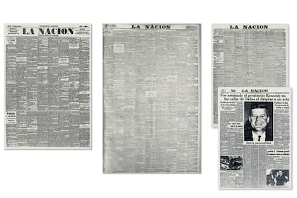 Tapas históricas de La NACION; la primera edición fue en 1870