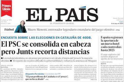 Tapas internacionales que dan cuenta de la muerte de Menotti