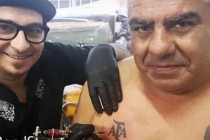 Tapia se dibujó las iniciales de la AFA en el pecho, pero tras la Copa América agregó otro tatuaje muy peculiar