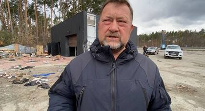 Taras Didych, jefe de la comunidad de Dmytrivka, que incluye Buzova