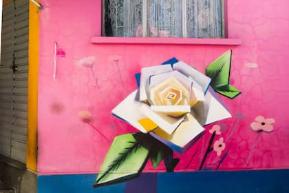 Tardaron tres meses en pintar el barrio.