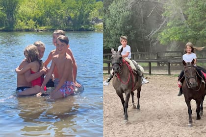 Tardes en el lago y cabalgatas fueron algunas de las actividades que compartieron juntos