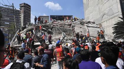 Tareas de rescate en Ciudad de México