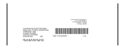 Tarjeta de crédito de Pantano