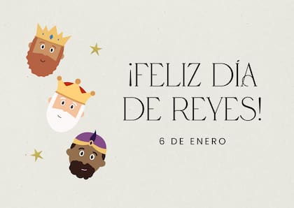 Tarjeta de Día de Reyes para mandar de forma online este lunes 6 de enero