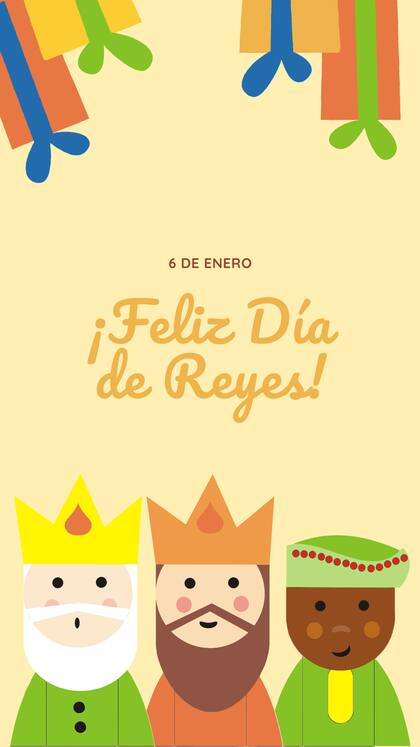 Tarjeta de Día de Reyes para mandar de forma online este lunes 6 de enero
