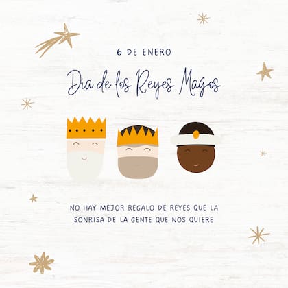 Tarjeta de Día de Reyes para mandar de forma online este lunes 6 de enero