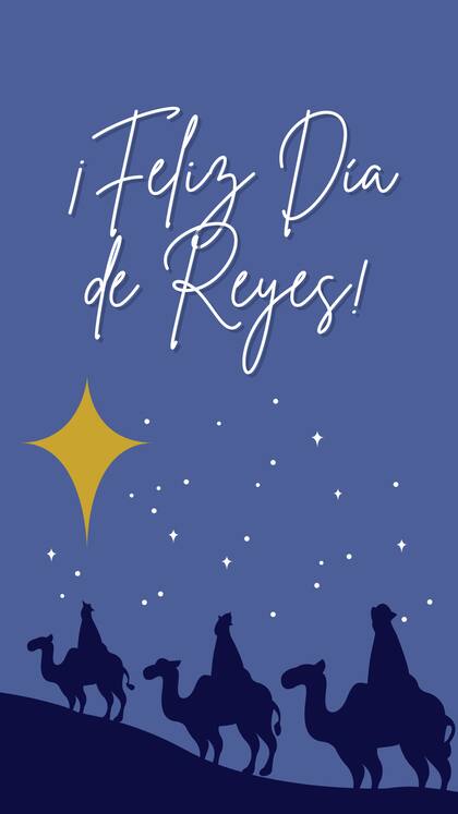 Tarjeta de Día de Reyes para mandar de forma online este lunes 6 de enero