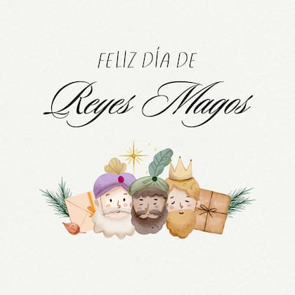 Tarjeta de Día de Reyes para mandar de forma online este lunes 6 de enero