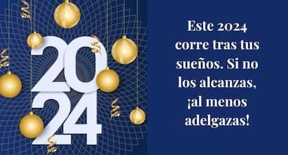 Tarjeta digital para desear un buen 2024