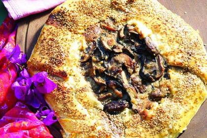 Tarta de champinones