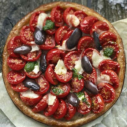 Tarta de tomates cherries