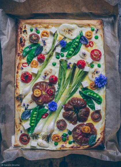 "Tarta vegetariana de verano", por Carolin Strothe, Alemania