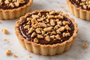 Tartaleta de maní y chocolate sin gluten