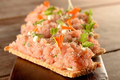 Tartare de puerco en Casa do Porco