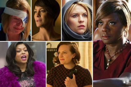 Tatiana Maslany, Robin Wright, Claire Danes, Taraji P. Henson, Elisabeth Moss y Viola Davis