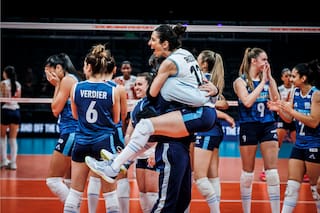 Las Panteras derrotaron a Colombia y pasaron de ronda en el Mundial de voleibol por primera vez