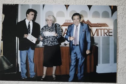 Tato Bores, uno de sus artistas admirados, aquí también con Sebastián Borensztein