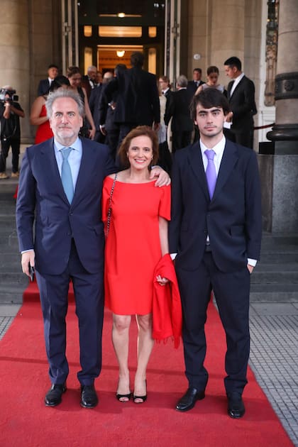 Tato Lanusse, Silvina Pueyrredón y su hijo Pedro Lanusse