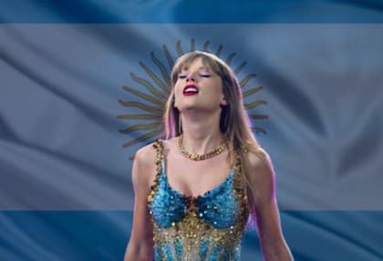 Taylor Swift llegó a la Argentina (Foto: X @ocnwall)