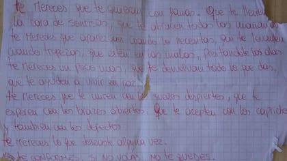 “Te mereces que te quieran con ganas”: la carta que leía por las mañanas Ailín antes de que su ex novio la asesinara