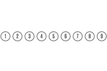 Teclado con única fila