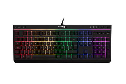 Teclado iluminado. El HyperX Alloy Core RGB cuenta con seis efectos de iluminación y tres niveles de brillo. Se caracteriza por su resistencia gracias a una carcasa de plástico reforzado. Tiene teclas suaves, controles multimedia y modos de juego y modo de bloqueo integrado ($5999)