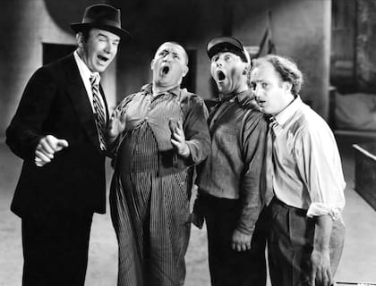 Ted Healy, Curly y Moe Howard y Larry Fine (Foto: IMDb)