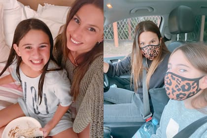 Tefi Russo junto a su hija, Mimi