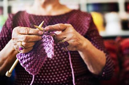 Tejer reduce el nivel de estrés y ansiedad