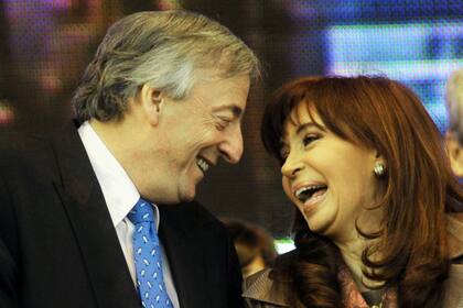 Nestor Kirchner y Cristina Fernandez en el partido de la Matanza el 2009