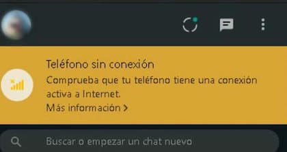 "Teléfono sin conexión": el mensaje de alerta que algo anda mal