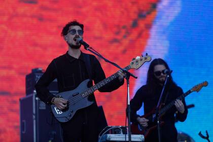 Telescopios, la banda que abrió la sexta edición del festival, en el Hipódromo de San Isidro