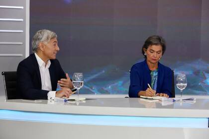 Diego Sobrini (Galeno) y María Eugenia Estenssoro (Equidad)