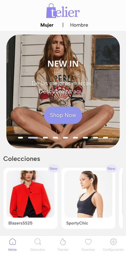 Telier funciona como un shopping virtual con asistencia personalizada