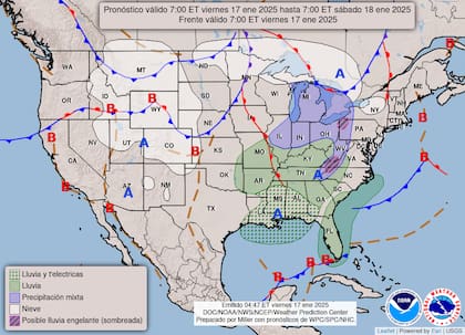 Temperaturas extremadamente bajas, con sensaciones térmicas de hasta -30°C, se esperan en las Llanuras del Norte y el medio oeste este fin de semana, según el NWS