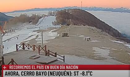 Temperaturas gélidas en Neuquén